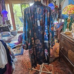 COPY - NWT OSFM JOHNNY WAS STUNNING LONG KIMONO *